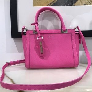 Agnès B Voyage pink purse